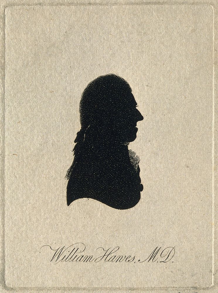William Hawes. Aquatint silhouette, 1801.