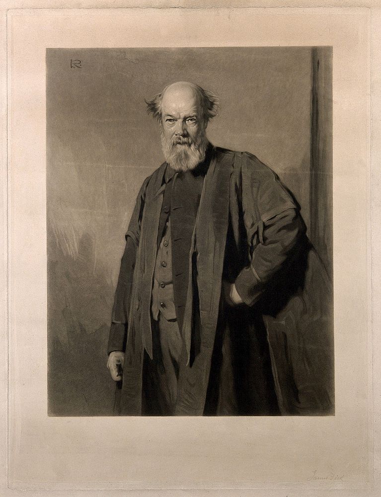 Peter Guthrie Tait. Mezzotint by J. Faed after Sir G. Reid.