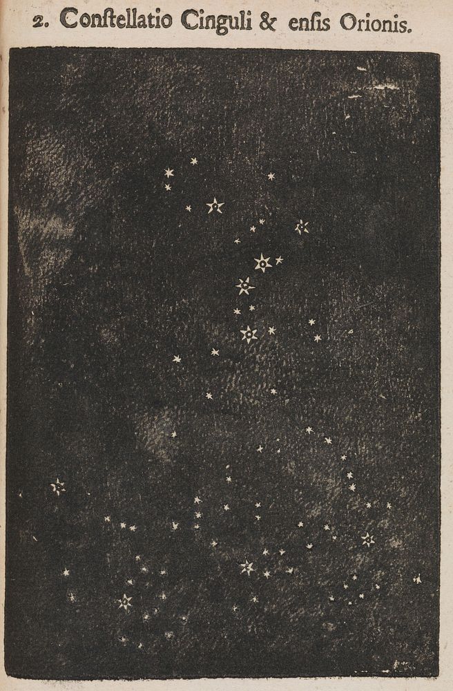 Illustration of Constellatio Cinguli & enfis Orionis