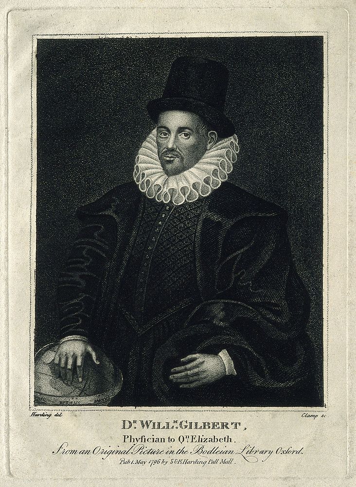 William Gilbert. Stipple engraving by R. Clamp, 1796, after S. Harding.