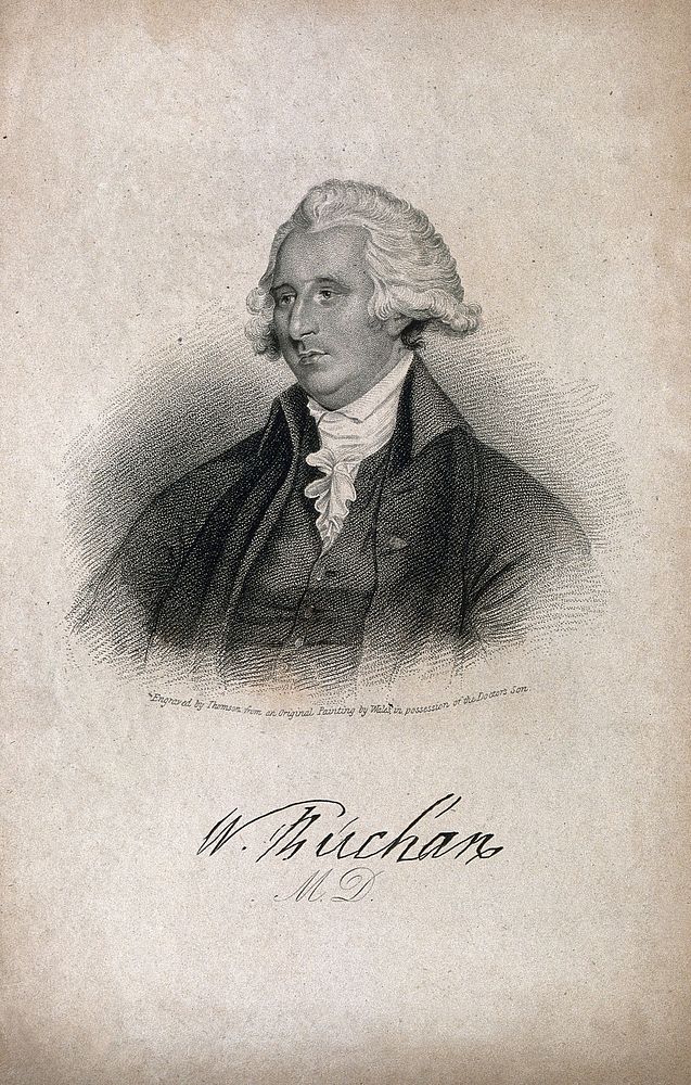 William Buchan. Stipple engraving by J. Thomson after J. Wales.