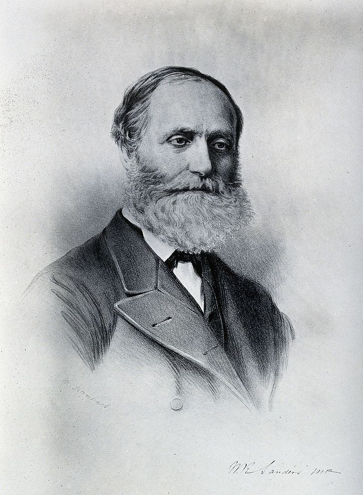 William Rutherford Sanders. Photograph after a lithograph by M. Hanhart.