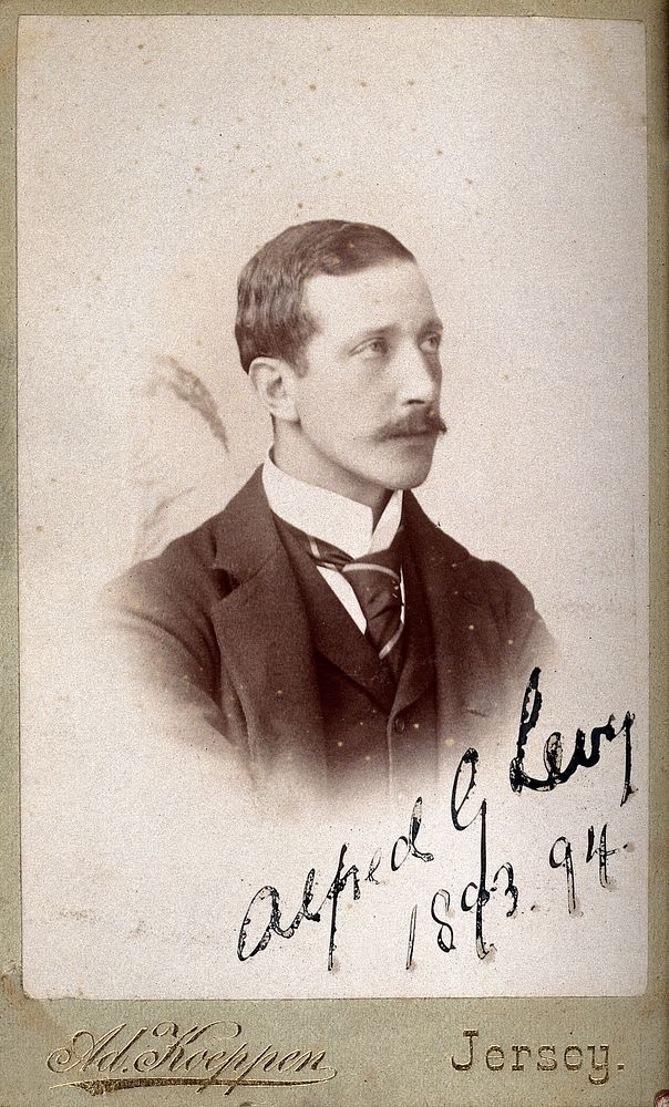 Alfred Goodman Levy. Photograph by Ad. Koeppen, 1893/94.