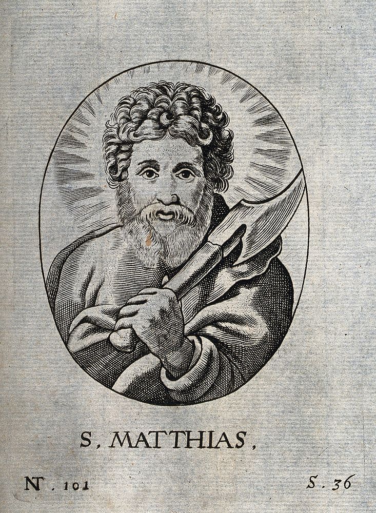 Saint Matthias. Etching.