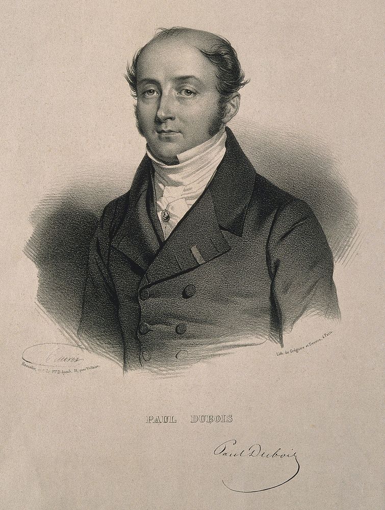 Paul Dubois. Lithograph by N. E. Maurin.