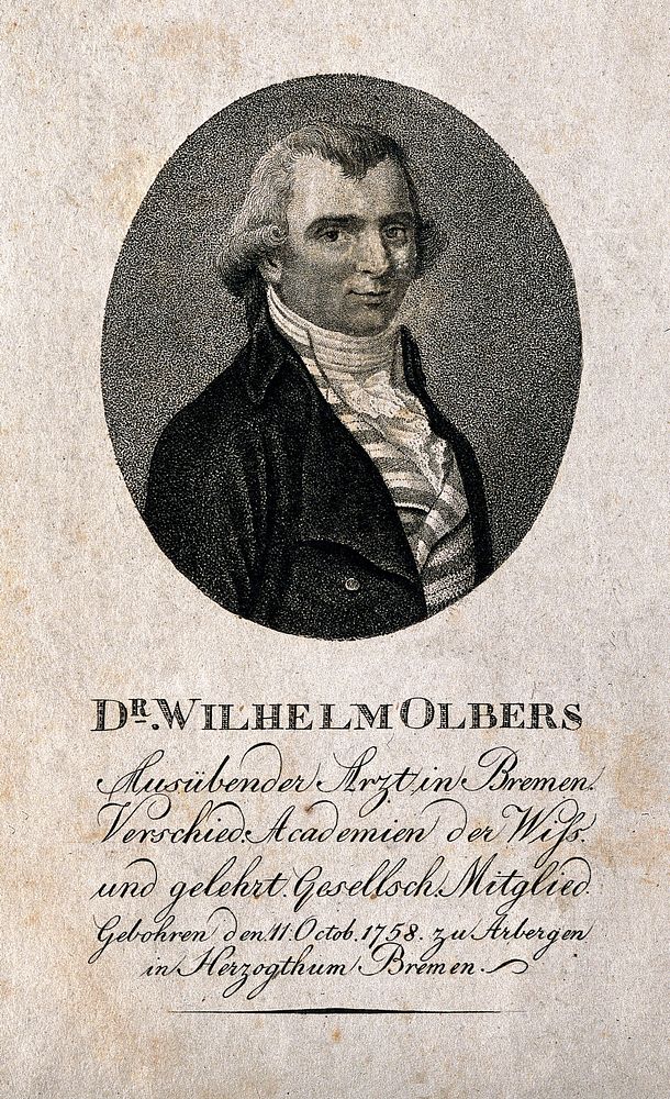Heinrich Wilhelm Matthias Olbers. Stipple engraving.
