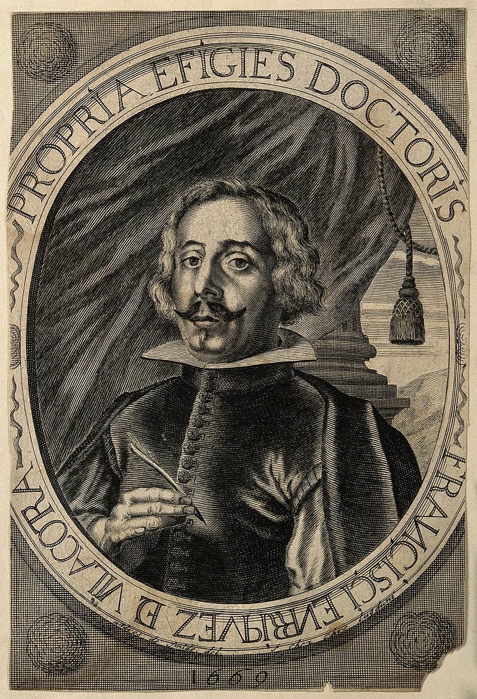Francisco da Villa Corta Henriquez. Line engraving by A. de Smide.
