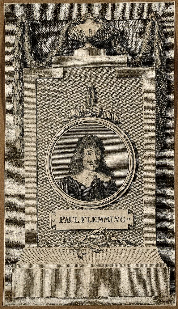 Paul Fleming [Flaming]. Line engraving.