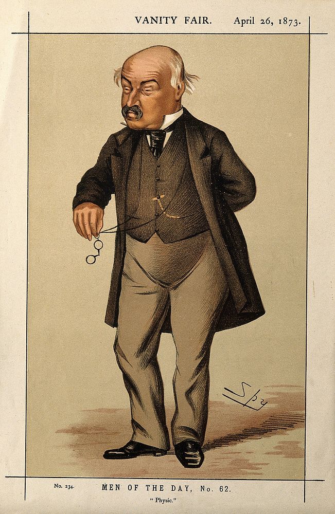 Sir William Jenner. Colour lithograph by Sir L. Ward [Spy], 1873.