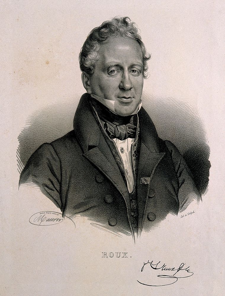 Philibert-Joseph Roux. Lithograph by N. E. Maurin after himself.