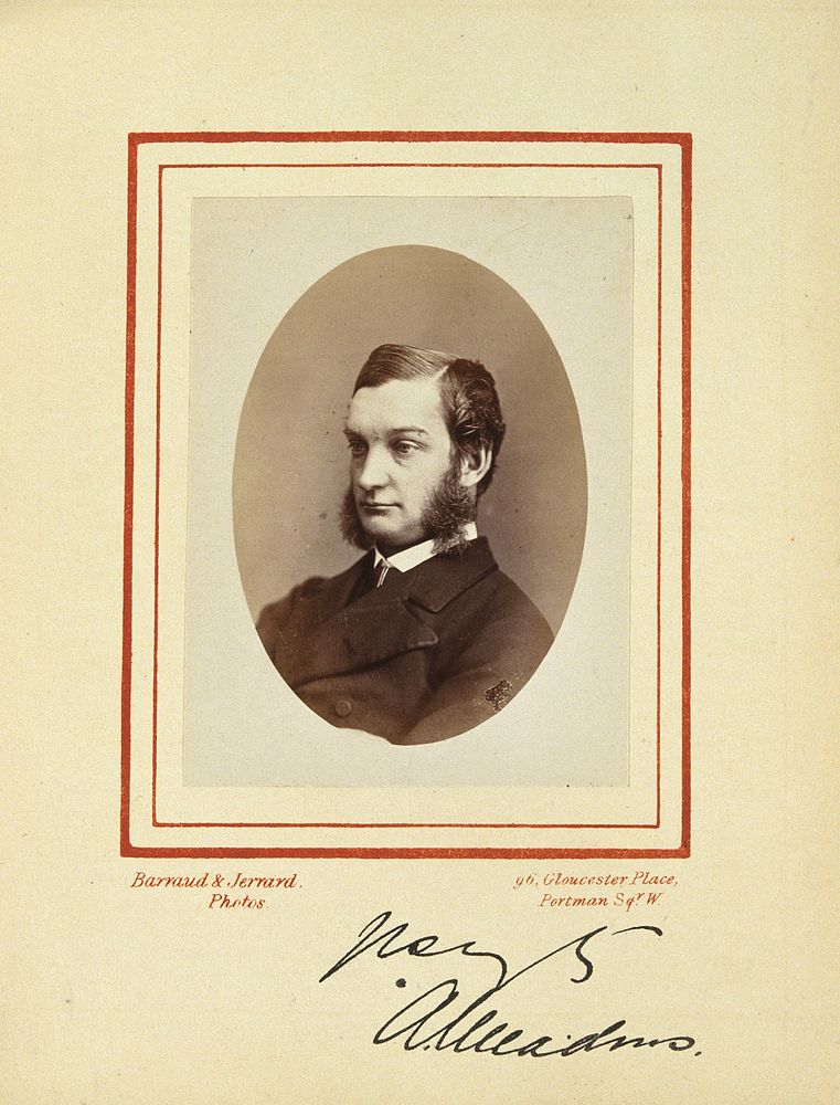 Alfred Meadows. Photograph by Barraud & Jerrard, 1873.