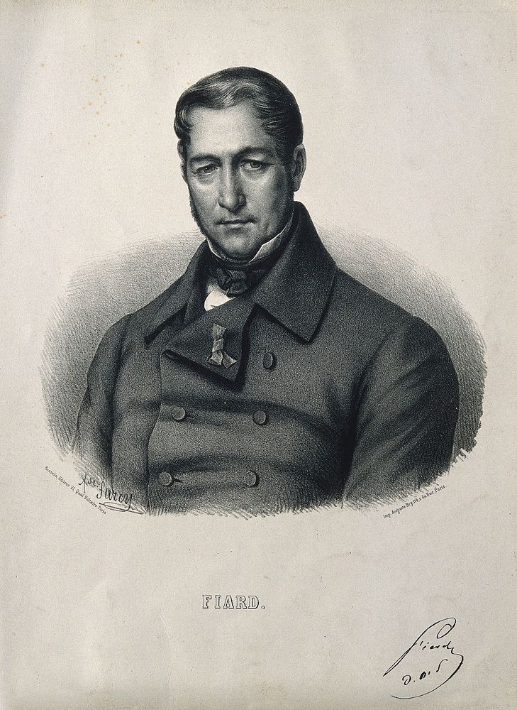 Thomas-Marie-Louis Fiard. Lithograph by A. Farcy, 1853.