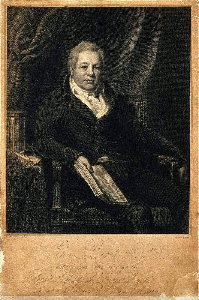 John Birch. Line engraving by C. Lewis after T. Phillips.