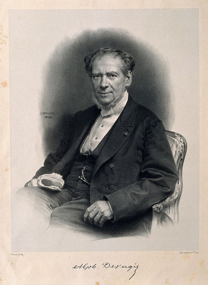 Alphonse-Marie-Guillaume Devergie. Lithograph by J.B.A. Lafosse, 1868, after Pierson.
