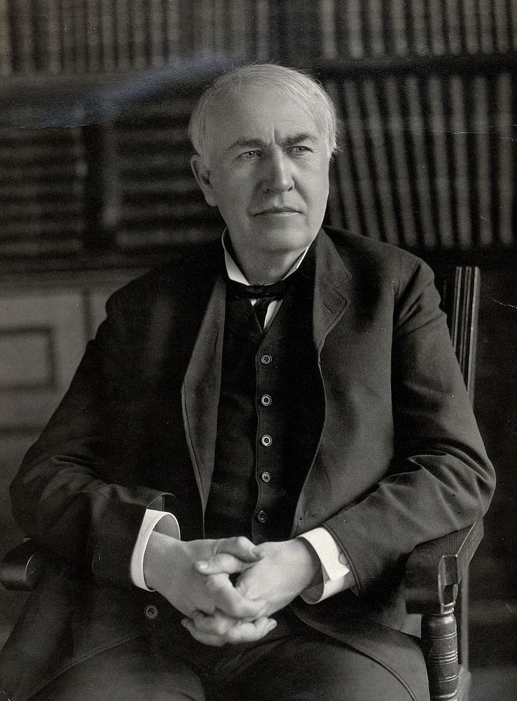 Thomas Alva Edison. Photograph.