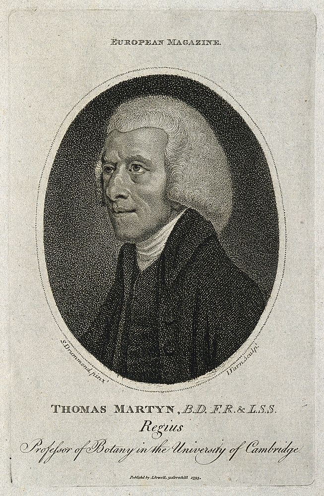 Thomas Martyn. Stipple engraving by J. Farn, 1795, after S. Drummond.