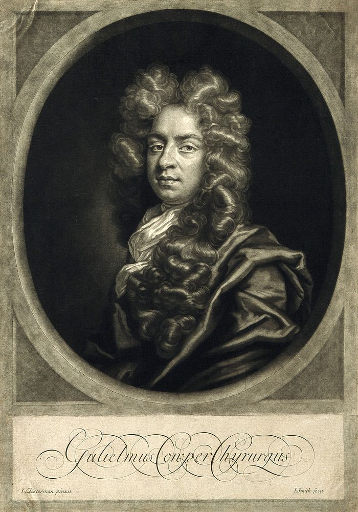 William Cowper. Mezzotint by J. Smith, 1698, after J. Closterman.