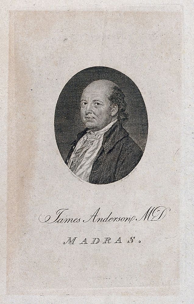 James Anderson. Line engraving by R. Scott after J. Smart.
