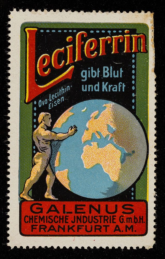 Leciferrin gibt Blut und Kraft : Ovo-Lecithin-Eisen : Galenus Chemische Industrie G.m.b.H. Frankfurt a.M.