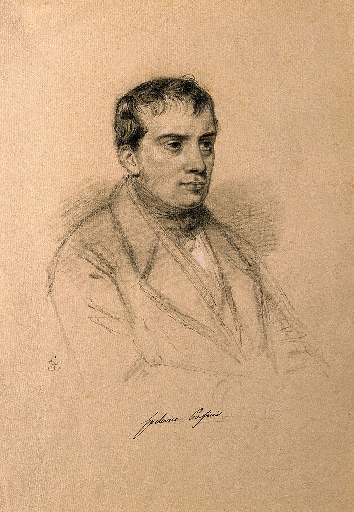 Lodovico Pasini. Pencil drawing by C. E. Liverati, 1841.