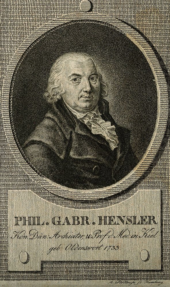 Philip Gabriel Hensler. Stipple engraving by A. Stöttrup.