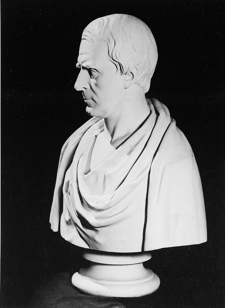 Francis Adams: a portrait bust. Photograph by Drummond after W. Brodie.