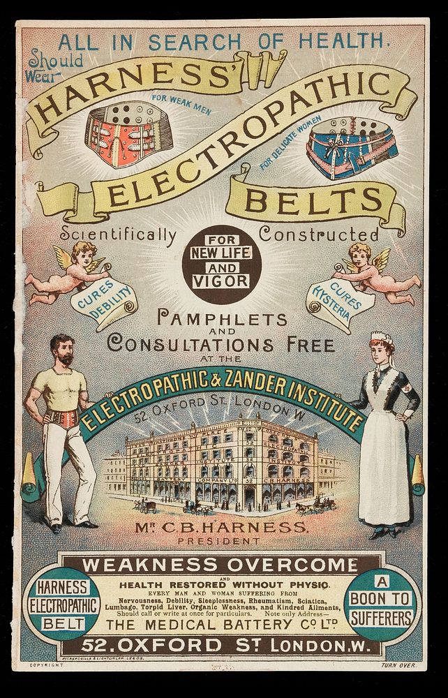 All in search of health should wear Harness' electropathic belts : scientifically constructed for new life and vigor / C.B.…