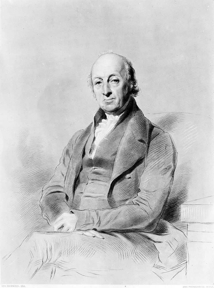 Benjamin Harrison. Stipple engraving by J. Posselwhite after G. Richmond.