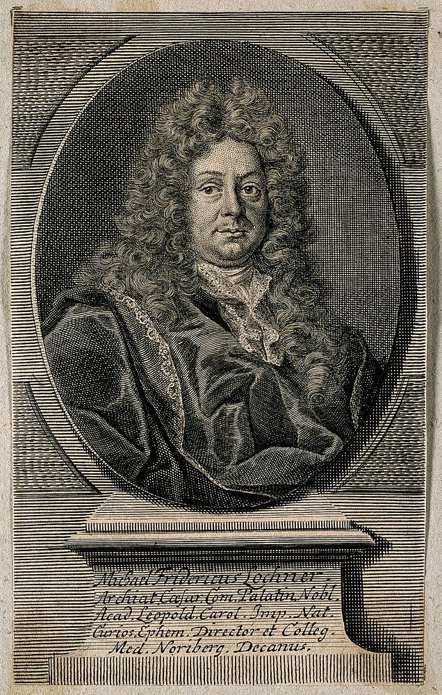 Michael Friedrich Lochner von Hummelstein. Line engraving.