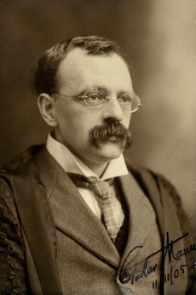 Gustav Mann. Photograph, 1905.