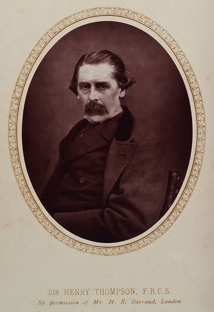 Sir Henry Thompson. Photograph (or Woodburytype) after H.R. Barraud.