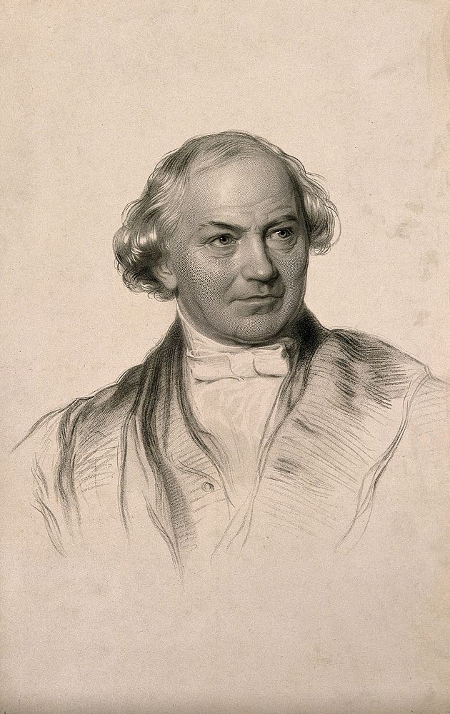 William Whewell. Stipple engraving.