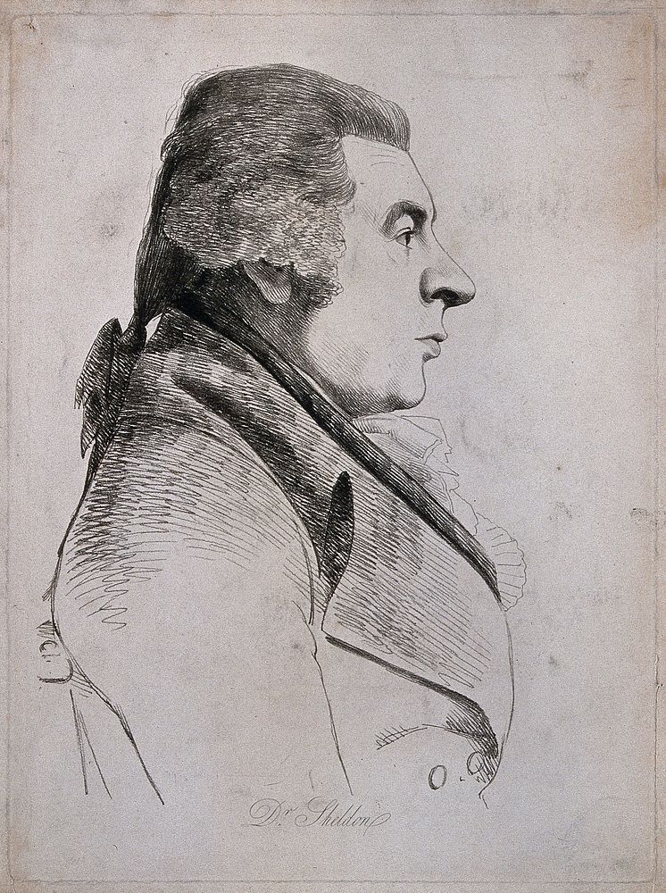 John Sheldon. Soft-ground etching by W. Daniell after G. Dance, 1793.