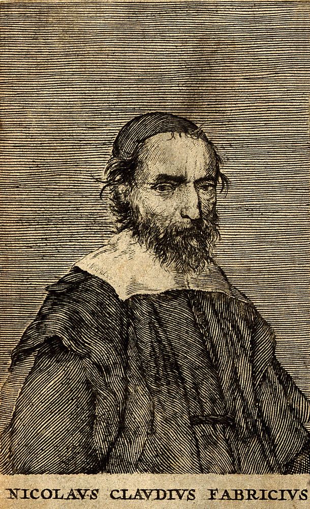 Nicolas Claude Fabri de Peiresc. Line engraving after C. Mellan.