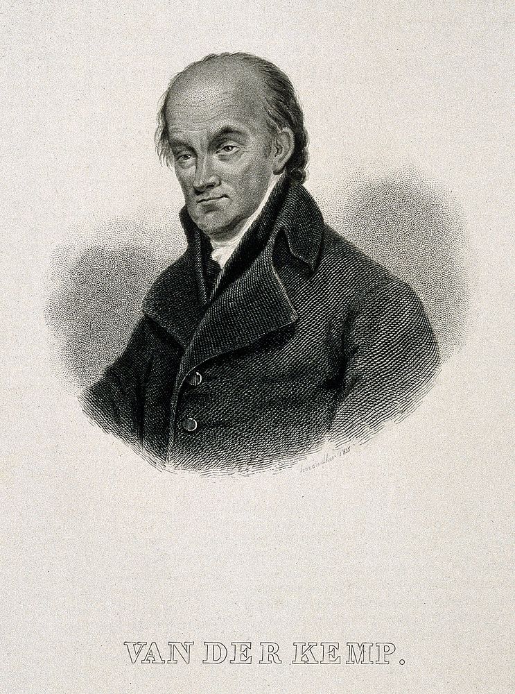 Johannes Theodorus van der Kemp. Engraving after C. A. d'Hardiviller, 1835.