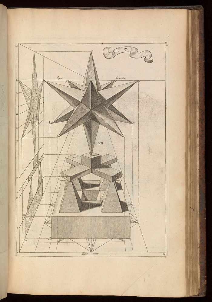 Tab. 17. Woodcut diagram. La perspective curieuse...1663.