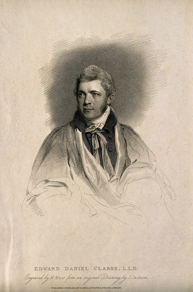 Edward Daniel Clarke. Stipple engraving by H. Meyer, 1814, after J. Jackson.