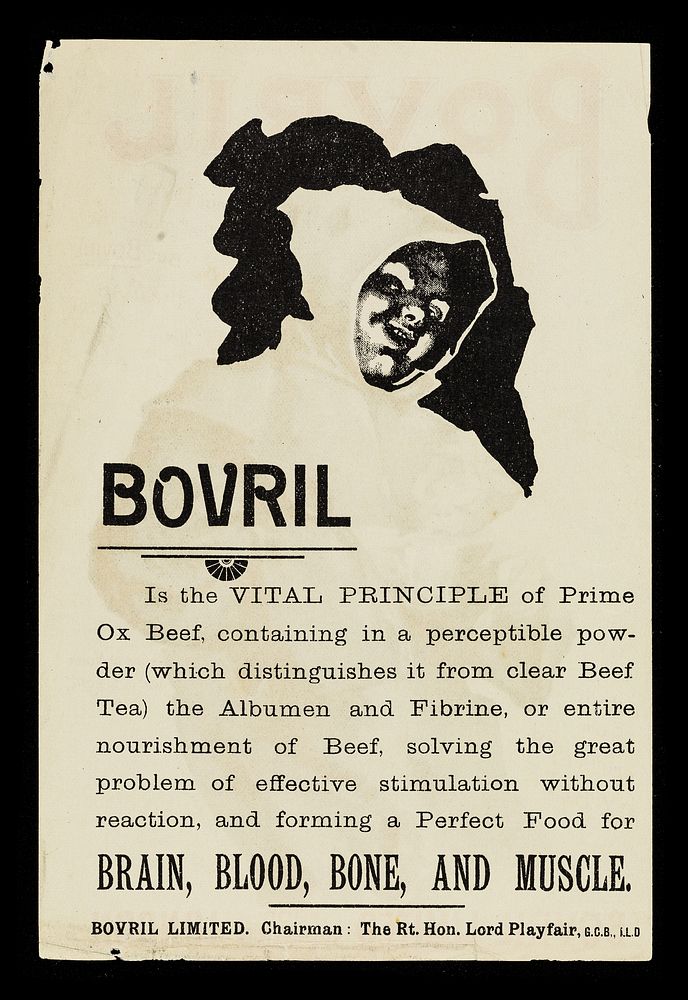 Bovril : "It's not the cowl that makes the monk" but Bovril makes the man : made from prime fresh ox beef / Bovril Limited.