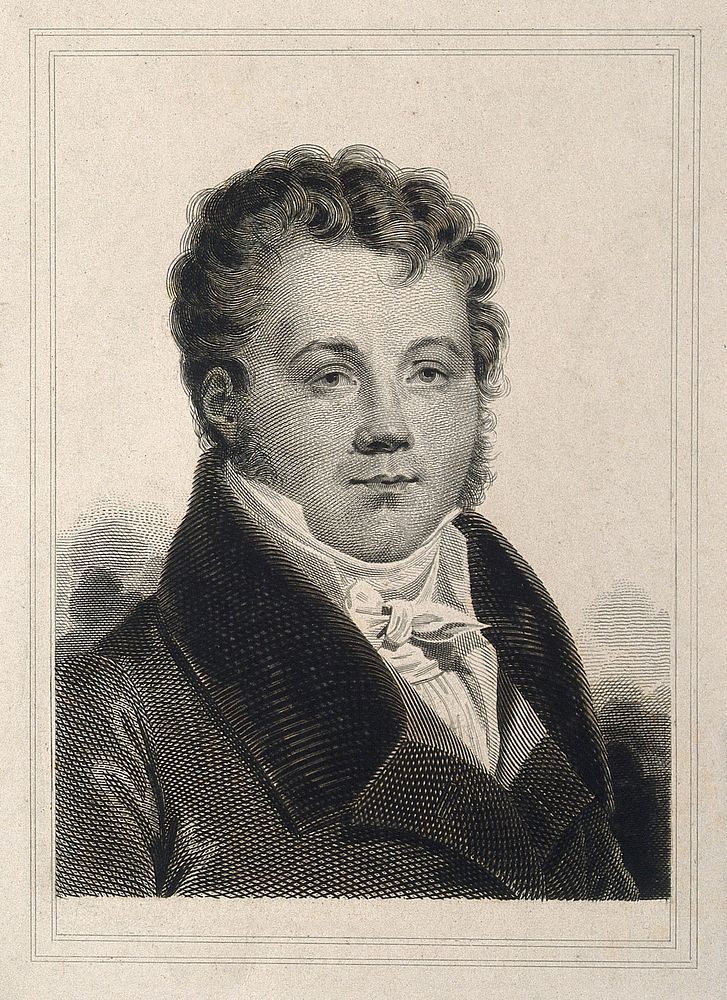 Comte Antoine François de Fourcroy. Line engraving.
