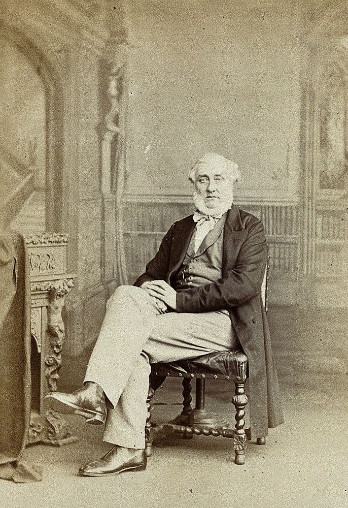 Henry Bence Jones. Photograph by Ernest Edwards, 1868.