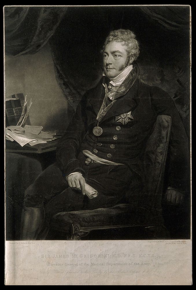 Sir James McGrigor. Mezzotint by W. Ward after J. Jackson.