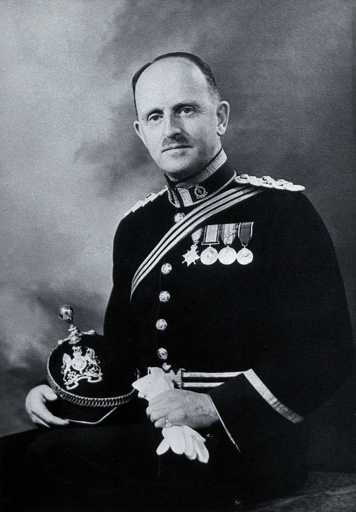 Major General D.C. Monro. Photograph after a photograph.