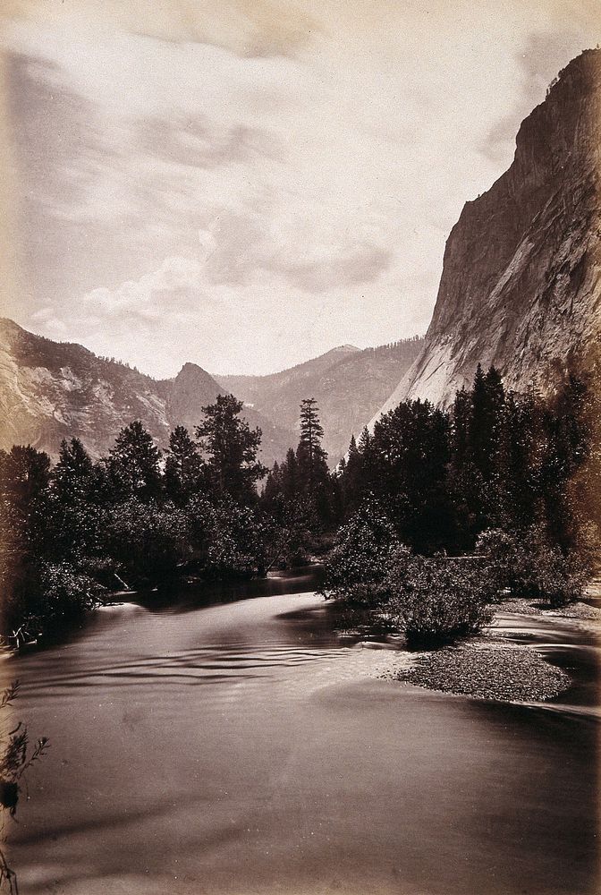 Yosemite Valley, California: Mount Starr King. Photograph, ca. 1880.