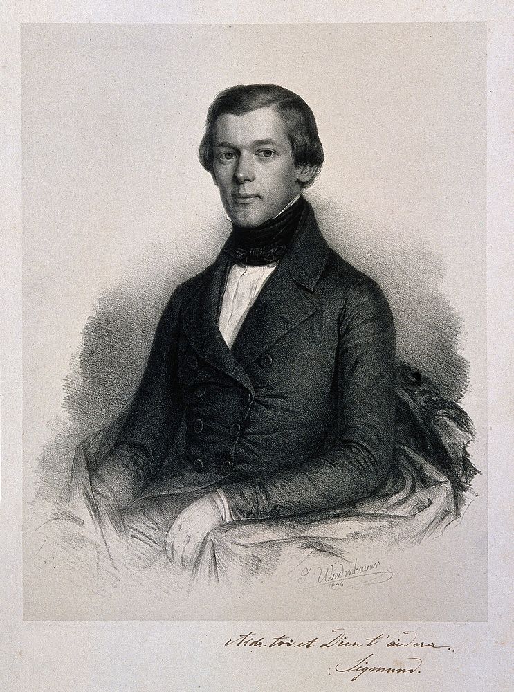 Karl Ludwig Sigmund, Ritter von Ilanor . Lithograph by G. Wiedenbauer, 1846.