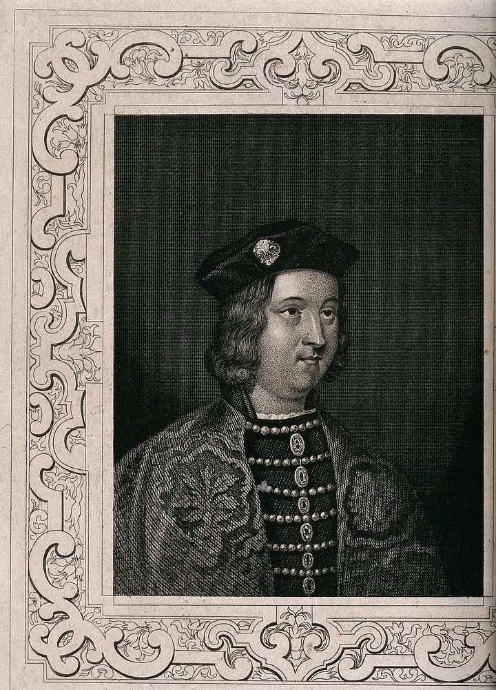 Edward IV, King of England. Engraving.