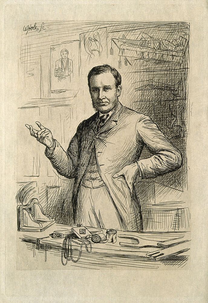 John Chiene. Etching by W. Hole, 1884.