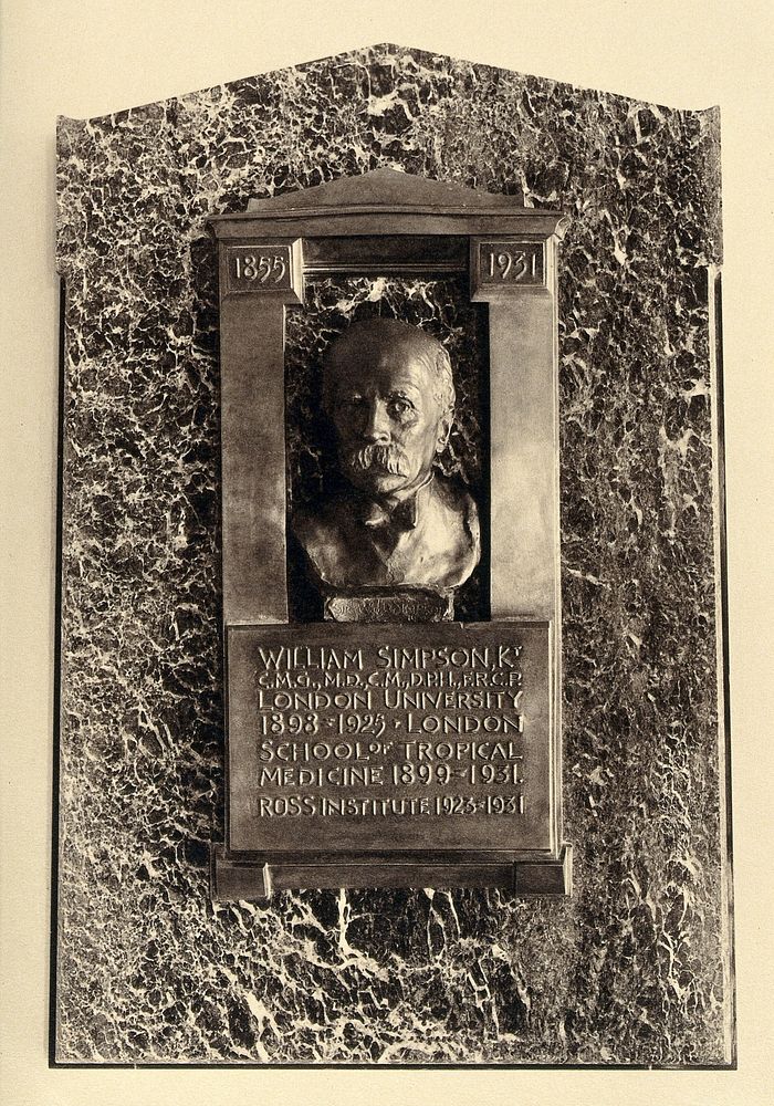 Sir William John Ritchie Simpson. Photograph by F. Brandebourg, The Romney Studio.