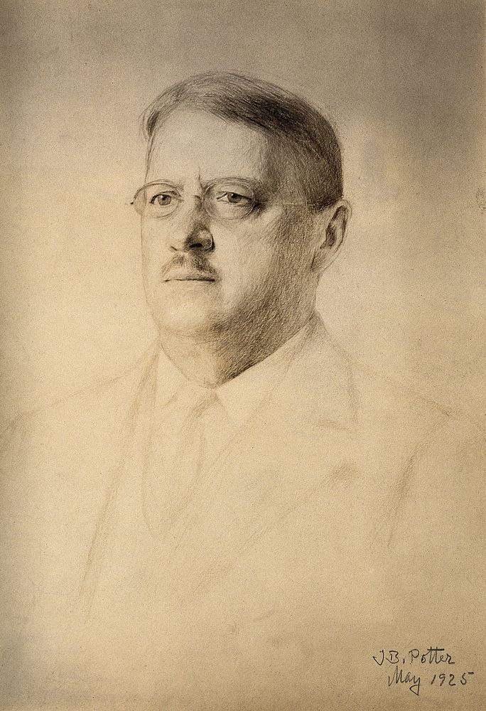 George Andrew Reisner. Photograph after a pencil drawing by J.B. Potter, 1925.