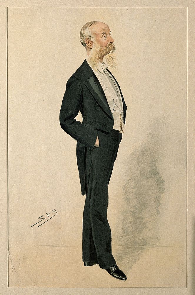 Sir James Crichton-Browne. Colour lithograph by L. Ward [Spy].