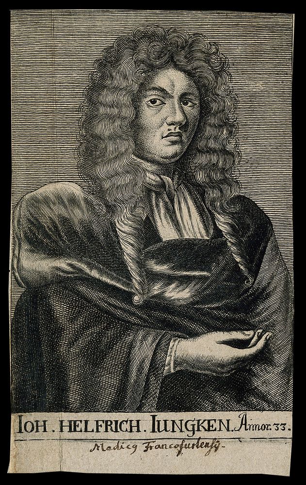 Johann Helfrich Juengken. Line engraving, 1689.